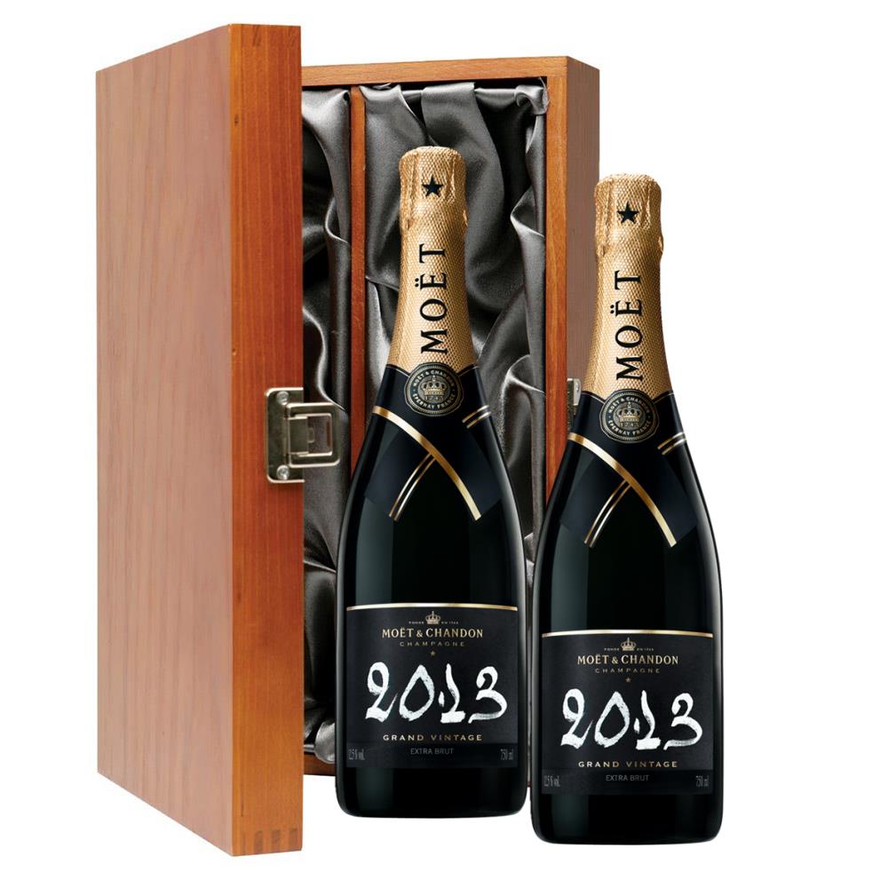 Moet And Chandon Brut Vintage 2013 Champagne 75cl Twin Luxury Gift Boxed (2x75cl)
